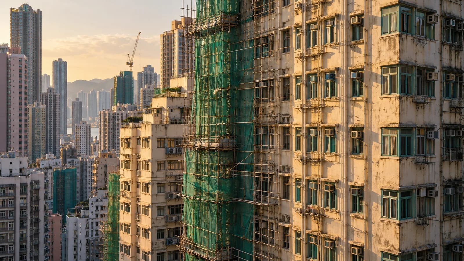 樓宇維修與工程場景編輯示意圖
